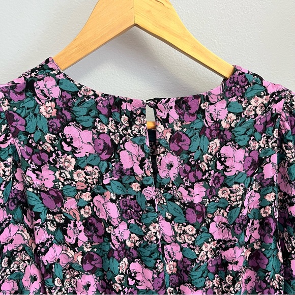Brand new & Other Stories Lavender Turquoise Floral Mini Dress - Picture 7 of 15